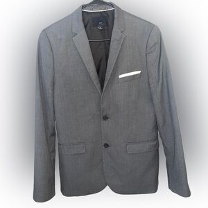 Like New Size 40R Gray H&M Blazer Slim Fit